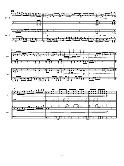 Udacrep Akubrad, for two solo percussion (chamber version)