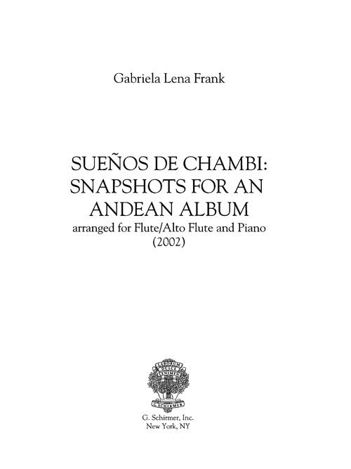Sueños de Chambi: Snapshots for an Andean Album (flute version) - Digital
