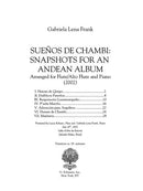 Sueños de Chambi: Snapshots for an Andean Album (flute version)