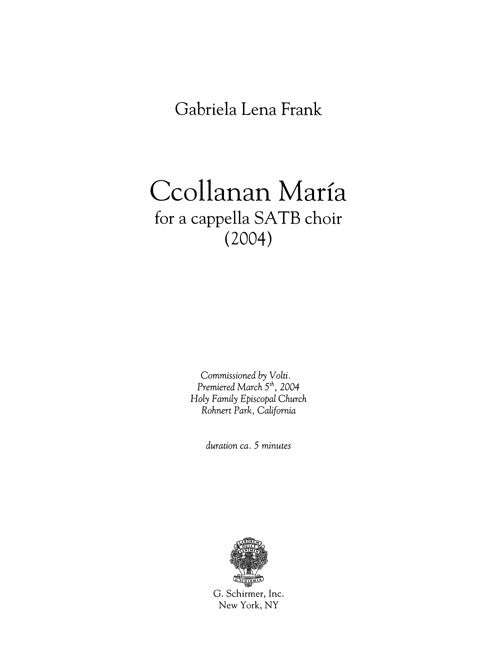 Ccollanan Maria