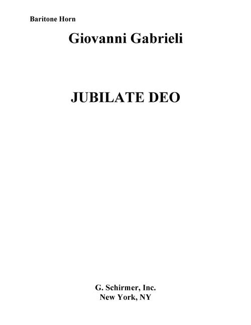 Jubilate Deo