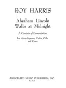 Abraham Lincoln Walks at Midnight