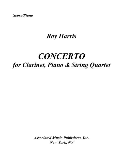 Concerto for Piano, Clarinet and String Quartet