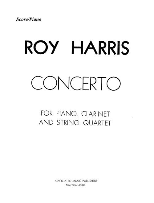 Concerto for Piano, Clarinet and String Quartet