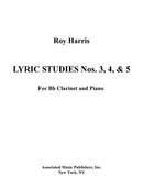 Lyric Studies Nos. 3, 4, and 5 for Clarinet