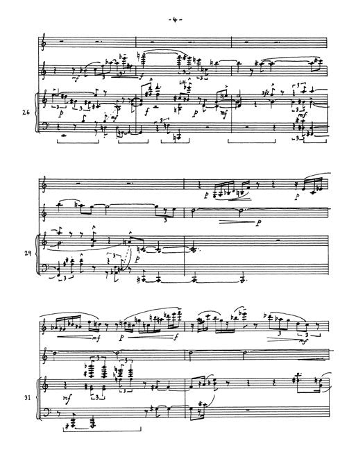 To a Traveler - Trio for clarinet, violin and piano
