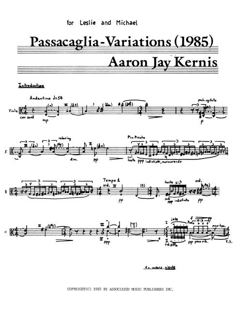 Passacaglia-Variations