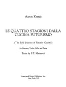 Le Quattro Stagioni dalla Cucina Futurismo (The Four Seasons of Futurist Cuisine)