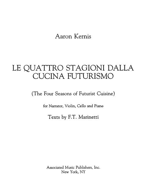 Le Quattro Stagioni dalla Cucina Futurismo (The Four Seasons of Futurist Cuisine)