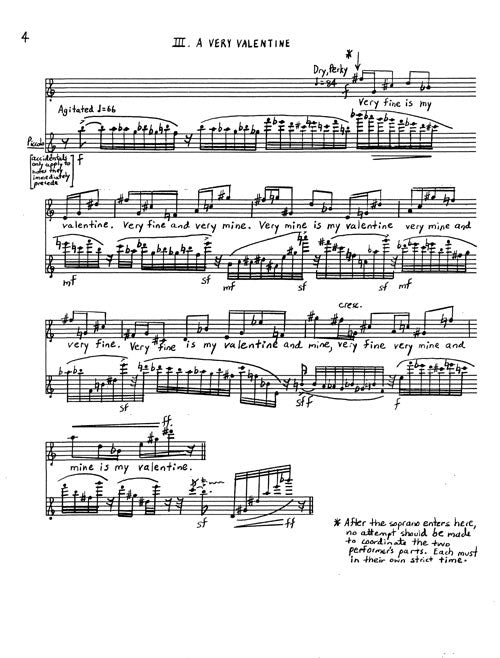 Six Fragments of Gertrude Stein for soprano and flute