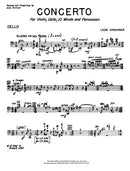 Concerto for Violin, Violoncello, 10 Winds, and Percussion - solo part (cello)