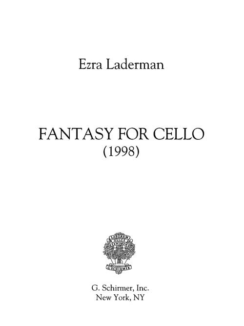 Fantasy (cello solo)