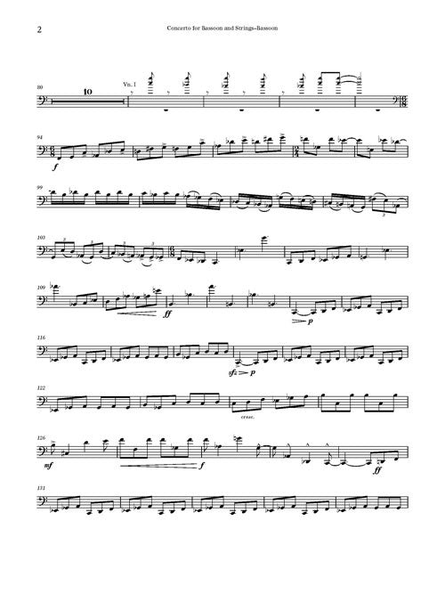 Concerto for Bassoon - solo part (bassoon)