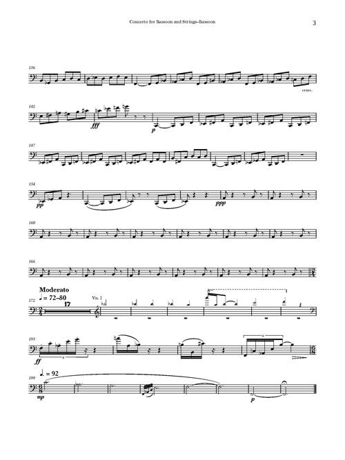 Concerto for Bassoon - solo part (bassoon)