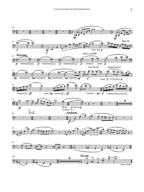 Concerto for Bassoon - solo part (bassoon)