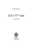 July Thirtieth “Night”