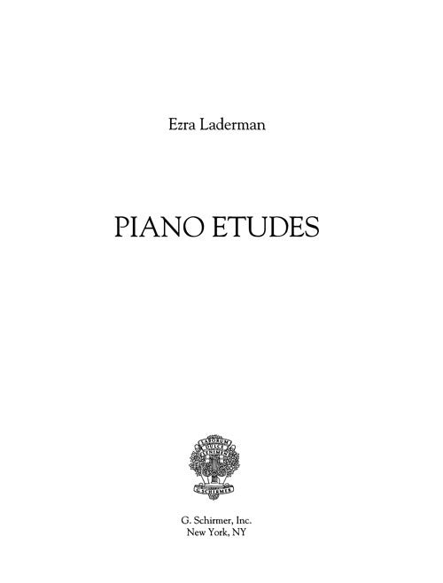 Piano Etudes