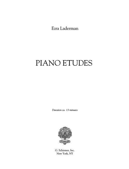 Piano Etudes