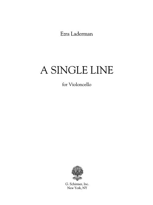 A Single Line