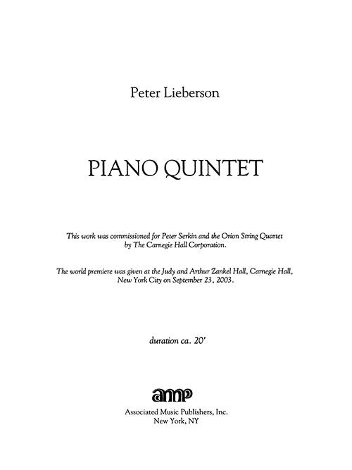 Piano Quintet