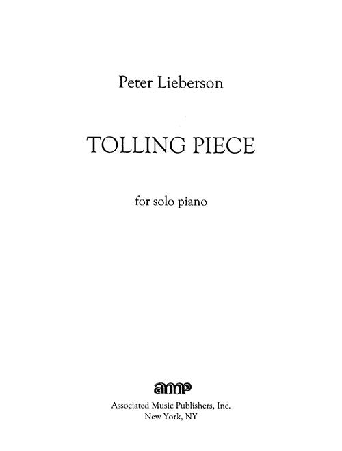 Tolling Piece, for solo piano