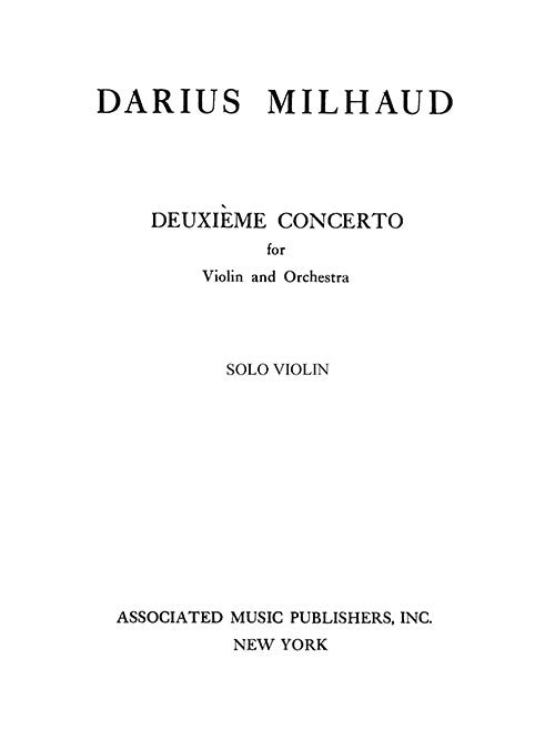 Concerto for Violin and Orchestra No. 2, Op. 263
