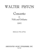 Concerto for Viola - piano reduction