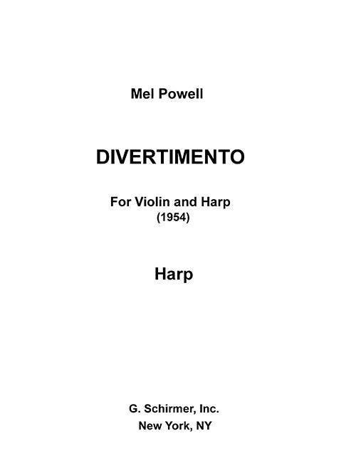 Divertimento for Violin and Harp