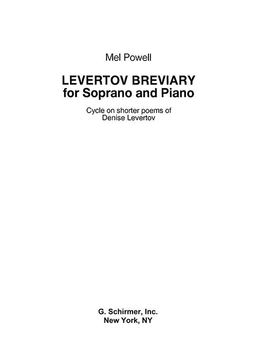 Levertov Breviary