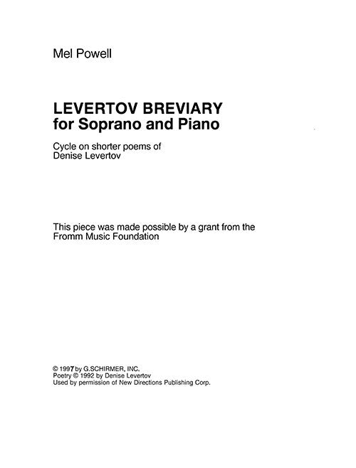 Levertov Breviary