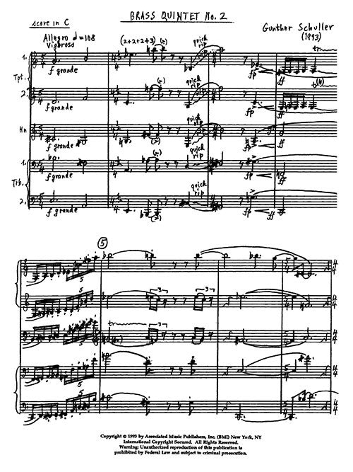 Brass Quintet No. 2