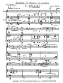 Concerto for Bassoon and Orchestra [Eine Kleine Fagottmusik] - piano reduction