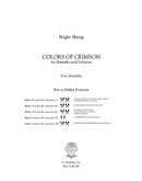 Colors of Crimson for Marimba and Orchestra