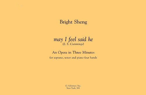 may i feel, said he - for Soprano, Tenor and 4-Hand Piano