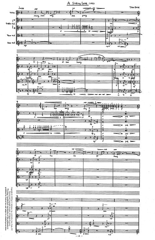 Sinking Love - for Voice and Four Viols