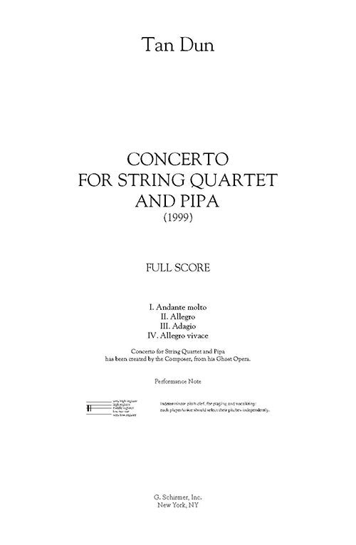 Concerto for String Quartet and Pipa