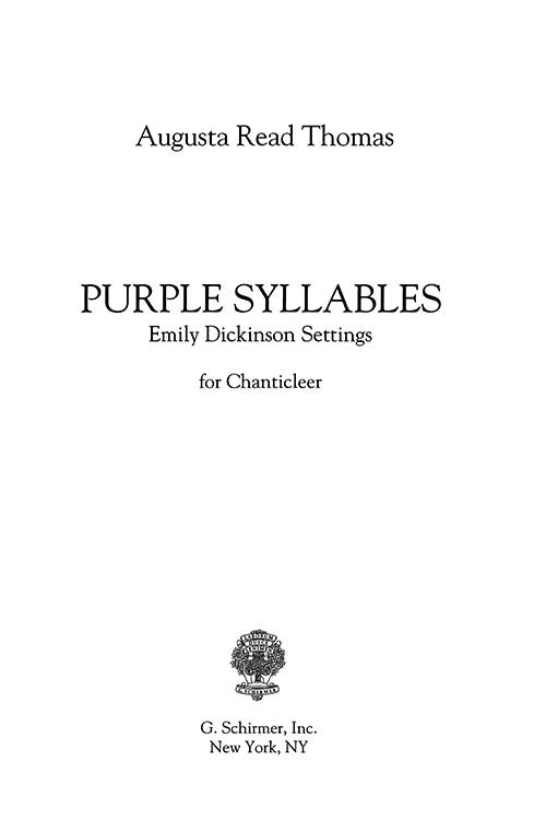 Purple Syllables
