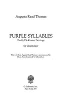 Purple Syllables