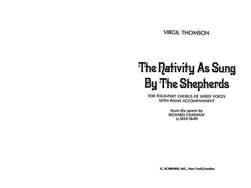 The Nativity as Sung by the Shepherds