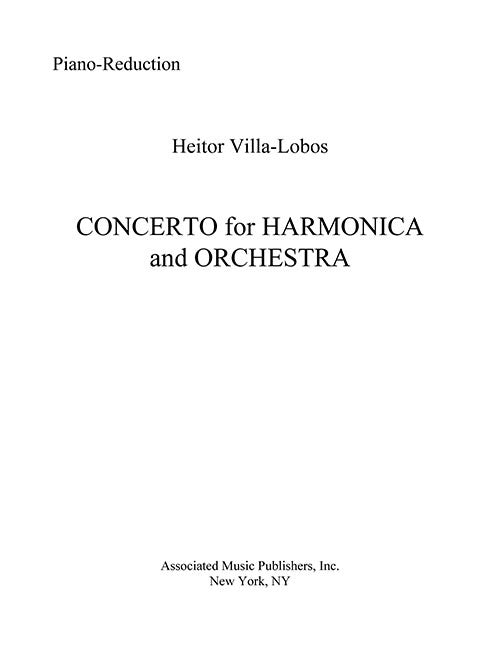 Concerto for Harmonica - piano reduction