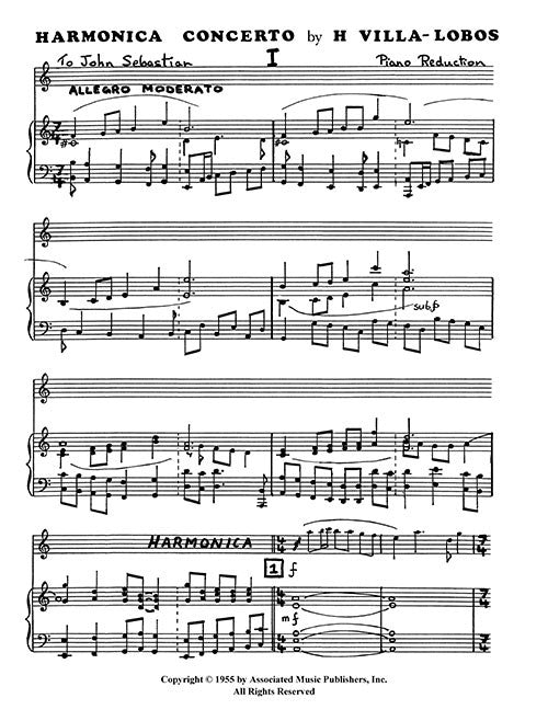 Concerto for Harmonica - piano reduction