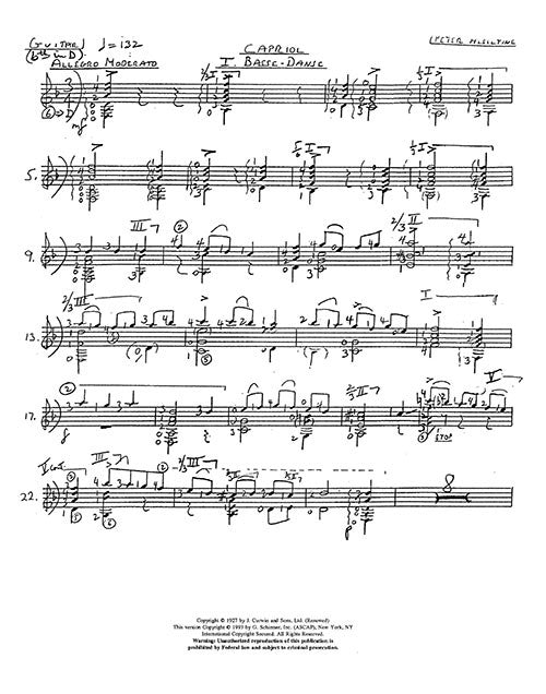 Capriol Suite, for Guitar and String Orchestra (solo part) - Digital