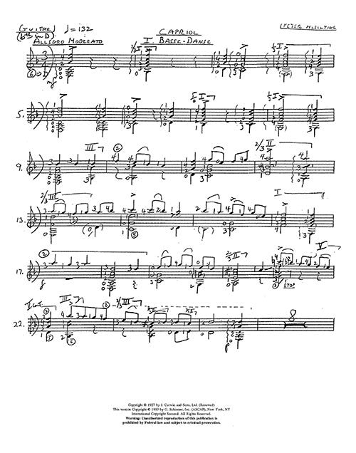 Capriol Suite, for Guitar and String Orchestra