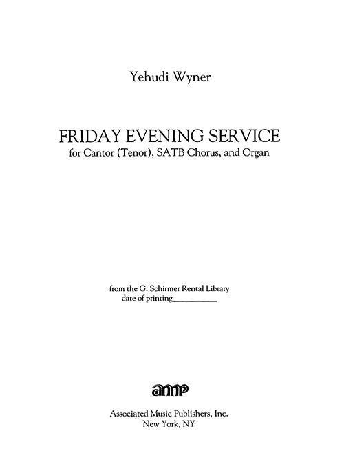 Friday Evening Service
