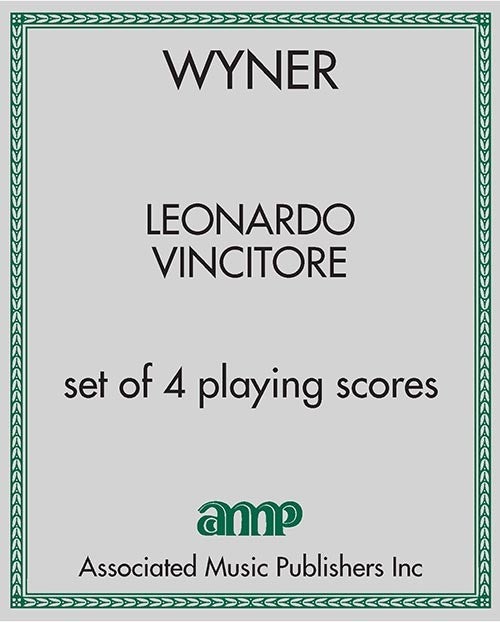 Leonardo Vincitore - set of 4 playing scores