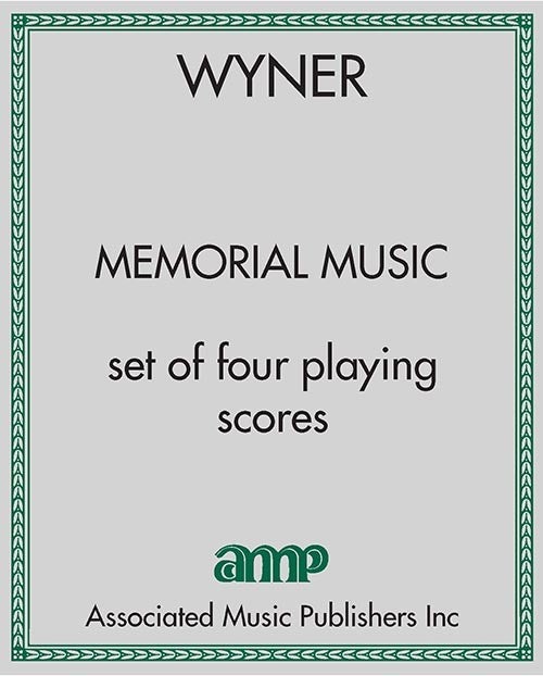 Memorial Music - set of four playing scores