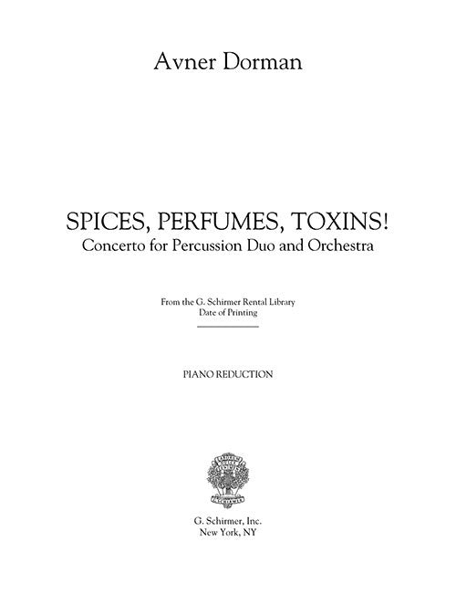 Spices, Perfumes, Toxins! - piano score only