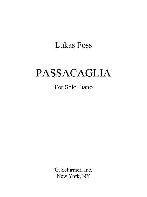 Passacaglia