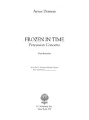 Frozen in Time - piano score only