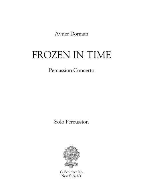 Frozen in Time - solo part (percussion)
